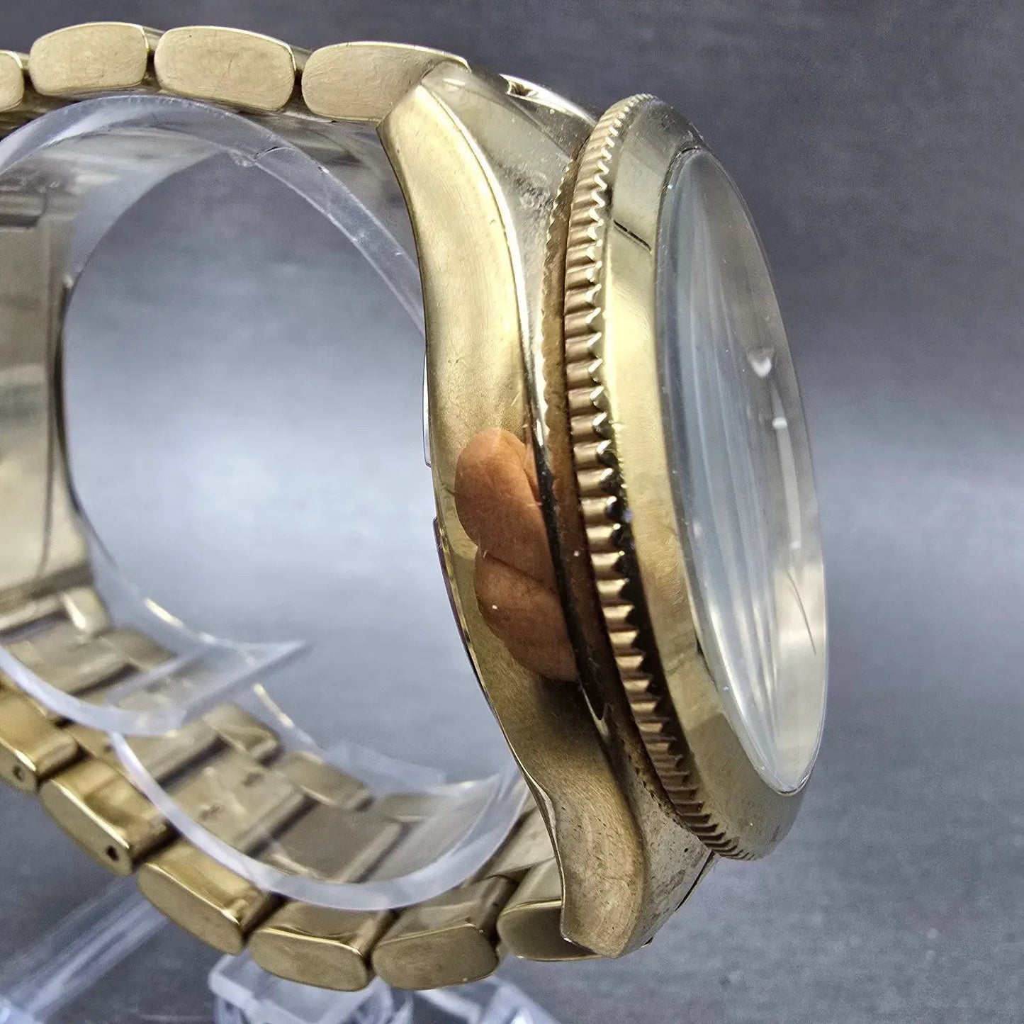 Fossil Cecile Watch Women 40mm Cream Dial Gold Tone Daydate AM4510 New Battery S3