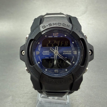 Casio G-Shock GS-300 Watch Men 47mm Blue Dial Black Analog Digital GIEZ New Batt0