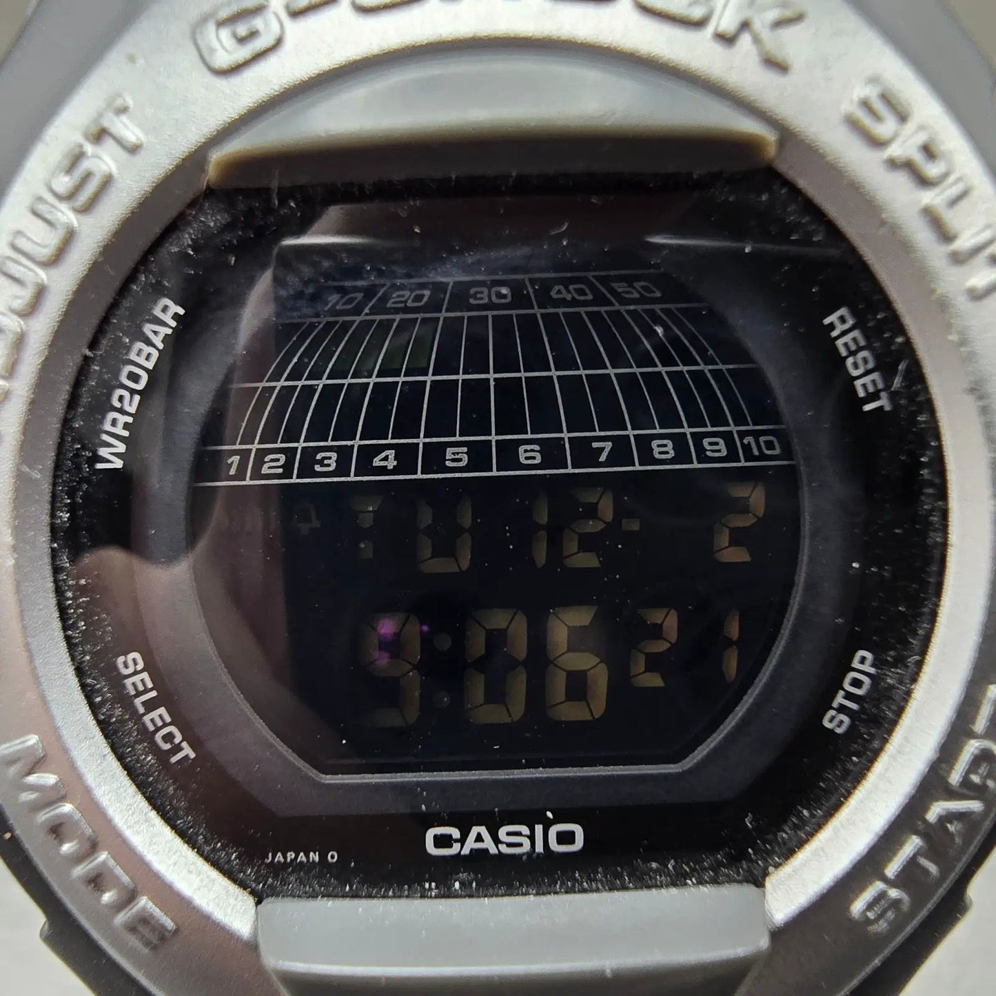 Casio G-Shock G-Cool GT-001 Watch Men 45mm Black Silver Alarm Chrono New battery1