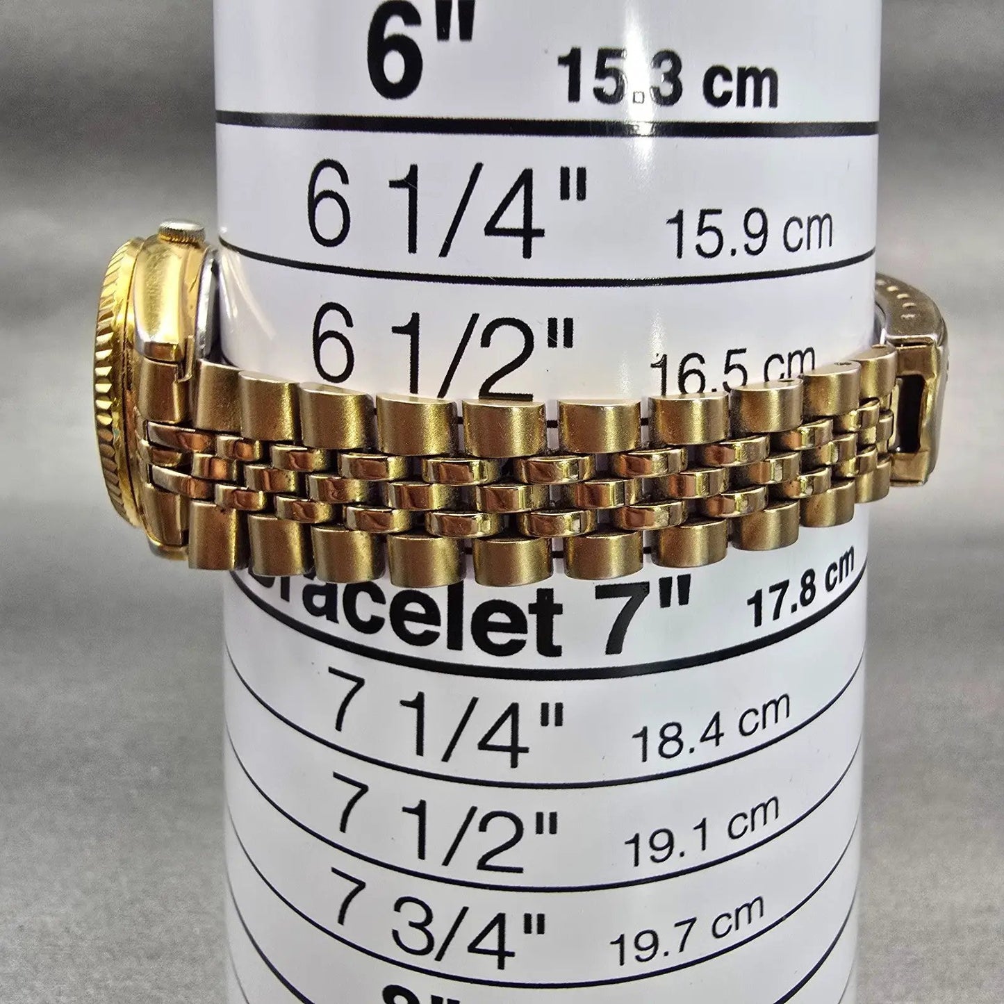 Seiko Watch Women 24mm Gold Dial Gold Tone Daydate Round 7N83-0041 New Battery9
