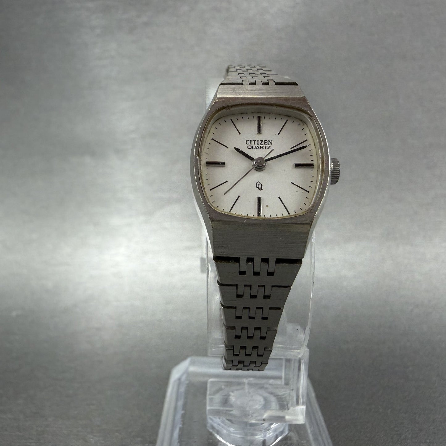 Citizen CQ Watch Women 18mm Silver Dial Silver Tone 4153511 New Battery5