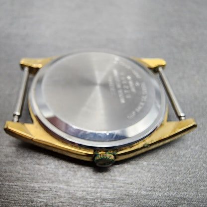 Seiko Watch Men 35mm Champagne Dial Gold Tone Round 71218000 VTG PARTS10