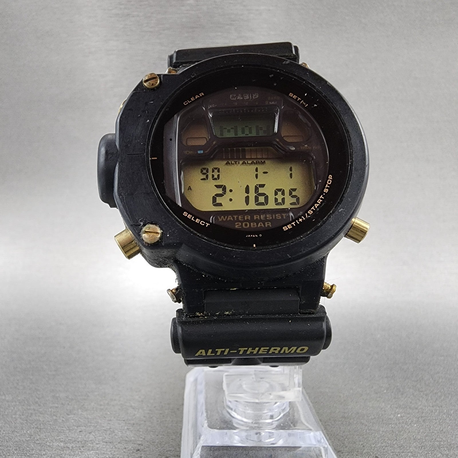 Casio GShock DW6700 Watch Men 46mm Digital Black Alarm Chrono New Battery AB125