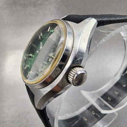 Seiko Automatic Watch Women 24mm Green Dial Silver Tone Daydate 22060300 Runs2