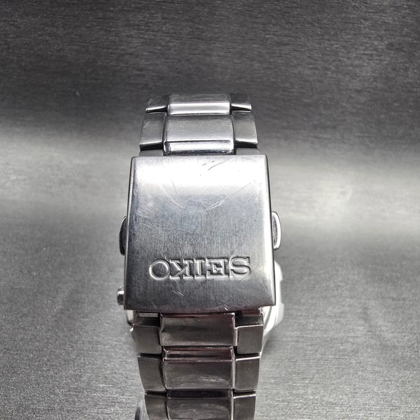 Seiko Coutura Watch Men 45mm Blue Dial Silver Tone Chrono 7T04-0AB0 New Battery7