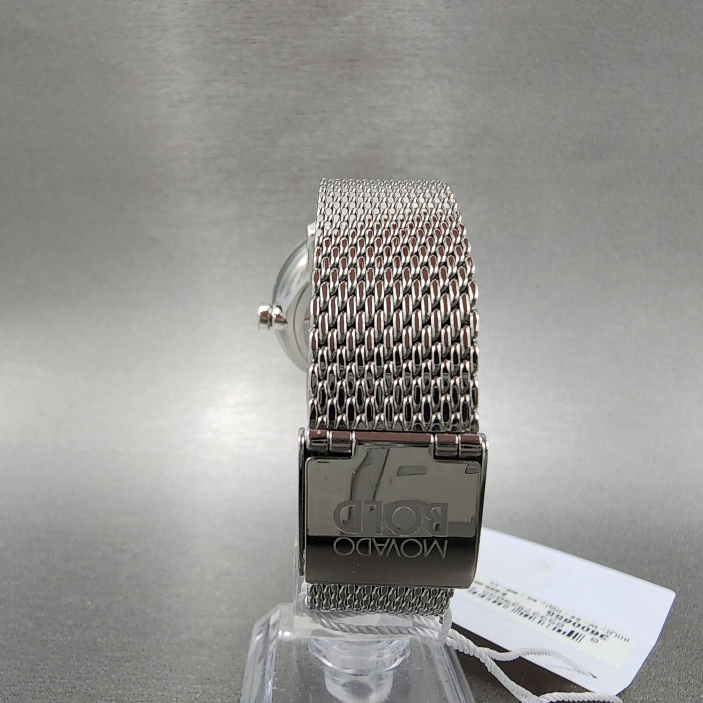 Movado Bold Shimmer Watch Women 34mm Silver Dial Steel Crystal Bezel New Batt