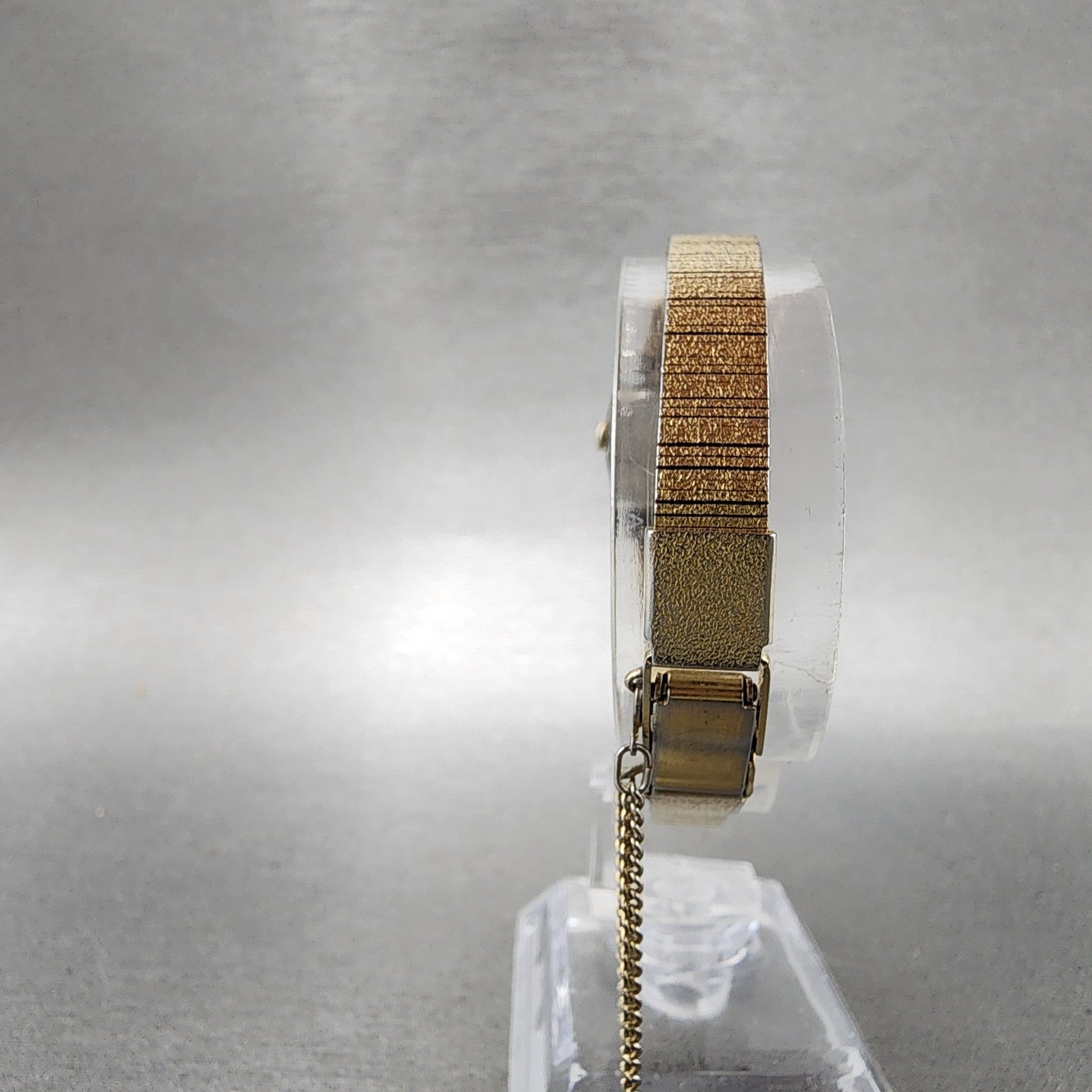 Seiko Watch Women 19mm Cream Dial Gold Tone Rectangle 14008050 New Battery7