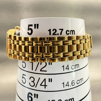 Seiko SX Watch Women 17mm Black Dial Gold Tone Rectangle V401-5121 New Battery9