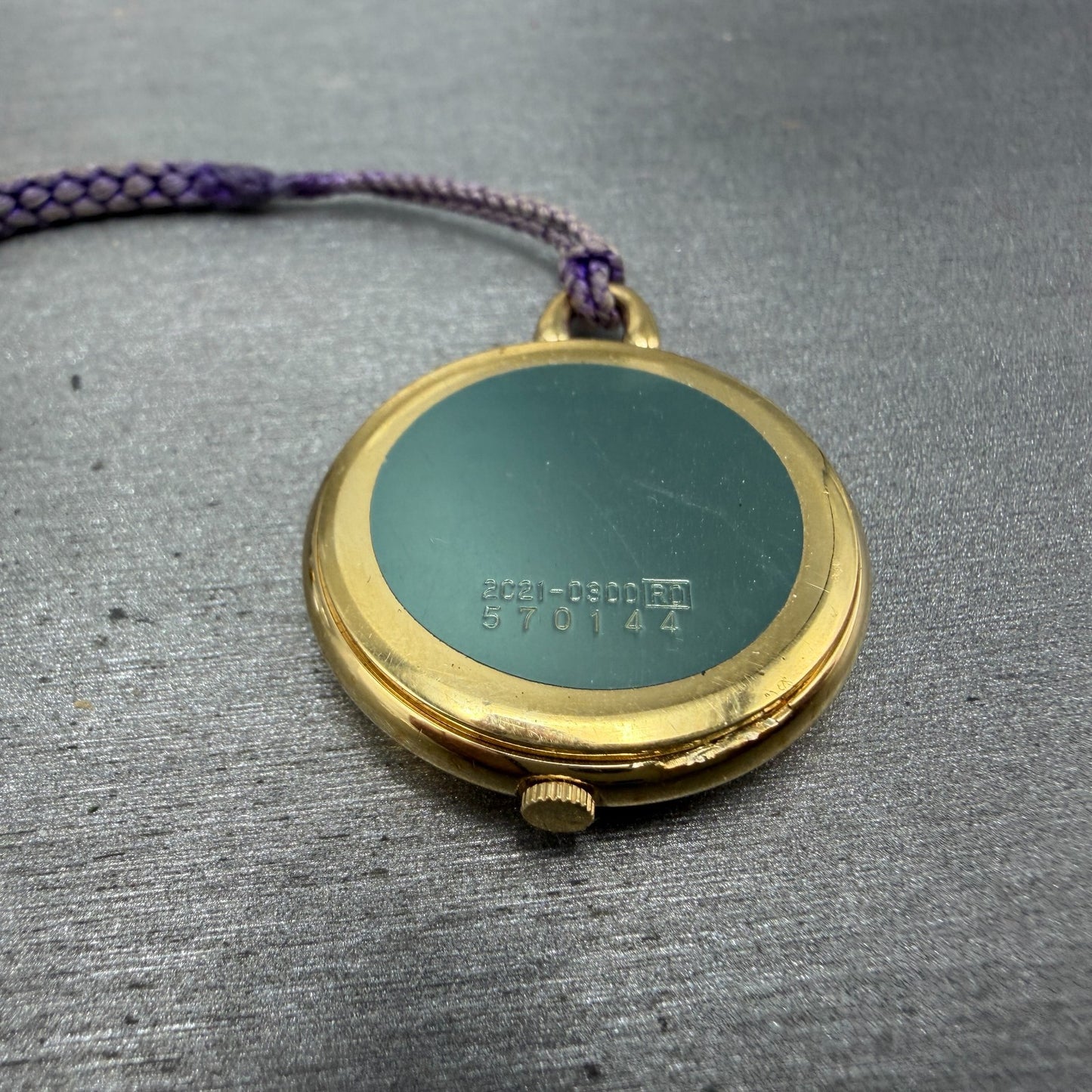 Seiko Pocket Watch Women 27mm Champagne Dial Gold Tone 2C21-0300 New Battery10