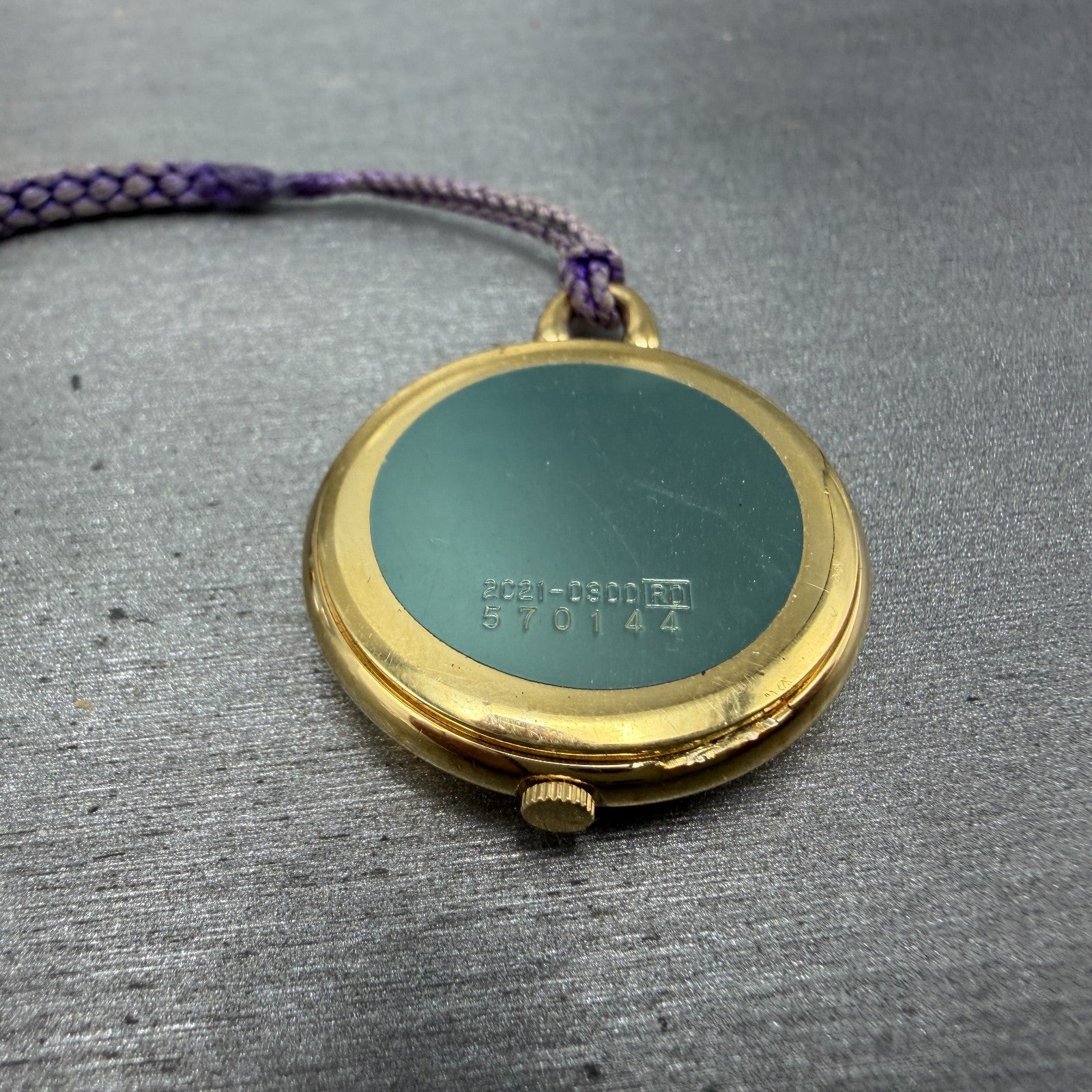 Seiko Pocket Watch Women 27mm Champagne Dial Gold Tone 2C21-0300 New Battery10