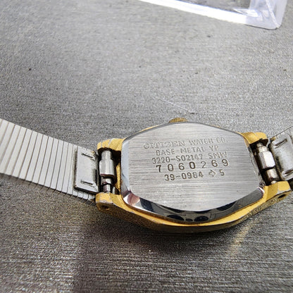Citizen CQ Watch Women 17mm Champagne Dial Gold Tone 3220S02147 New Battery9