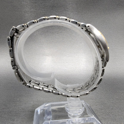 Seiko Watch Women 26mm White Dial Two Tone Date Round 7n820599 New Battery A1238