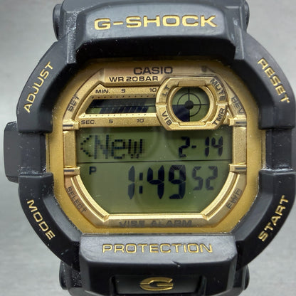 Casio G-Shock GD-350GB Watch Men 50mm Digital Black Gold Alarm Chrono New Batt1