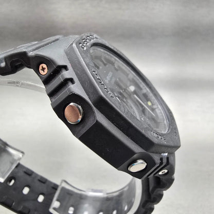Casio G-Shock GA-2100 Watch Men 45mm Black Dial Black Chrono Alarm New Battery3