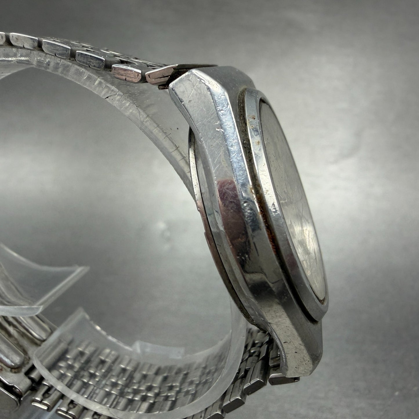 Seiko Silverwave Watch Men 35mm White Dial Steel Round 7121-7010 New Battery VTG3