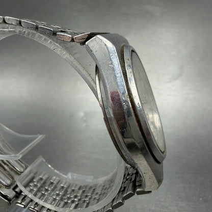 Seiko Silverwave Watch Men 35mm White Dial Steel Round 7121-7010 New Battery VTG3