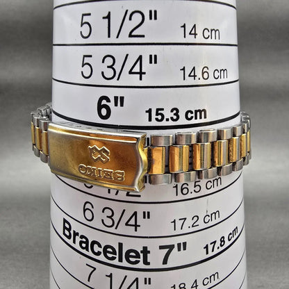 Seiko SQ Watch Women 24mm Champagne Dial Gold Tone Daydate 3E23-0A60 New Battery9