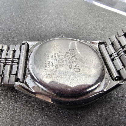 Citizen Reguno Solar Watch Men 35mm White Dial Silver Tone E031-T017215 PARTS10