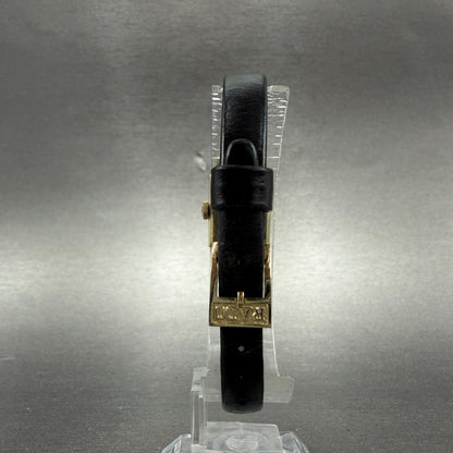Rado Watch Women 15mm Champange Dial Gold Tone Rectangle Manual Wind Runs 53447