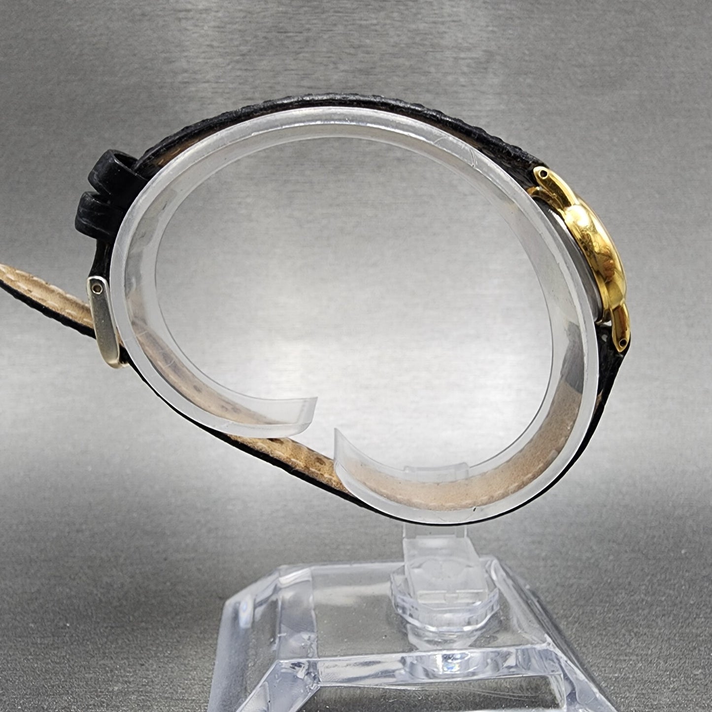 Seiko Watch Women 20mm Gold Dial Gold Tone Round 2Y000A10 New Battery8