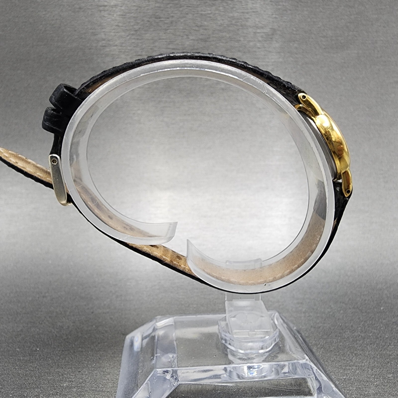 Seiko Watch Women 20mm Gold Dial Gold Tone Round 2Y000A10 New Battery8