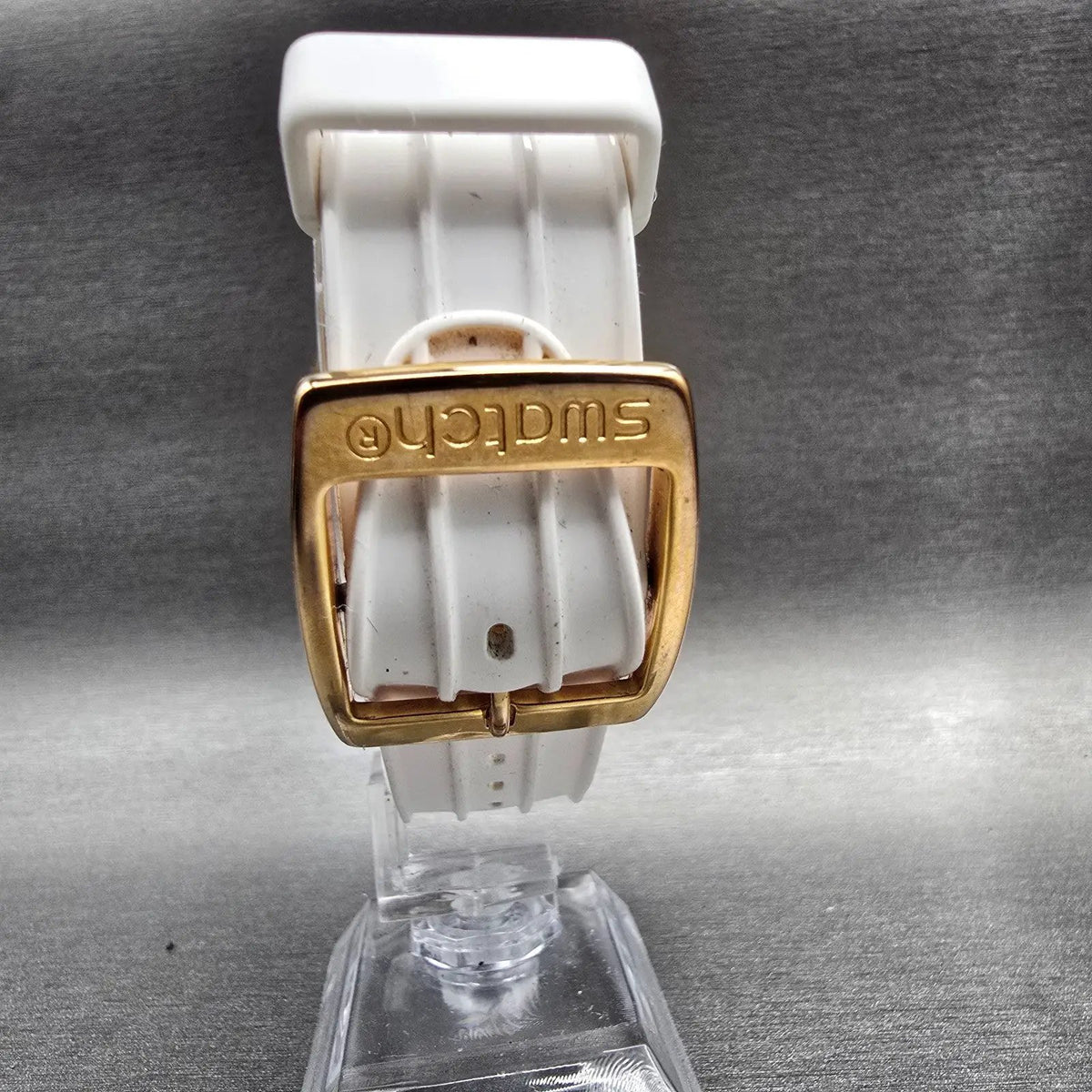 Swatch Irony Fancy Me Pink Gold Watch Women 33mm Gemmed Date YLG403 New Battery7