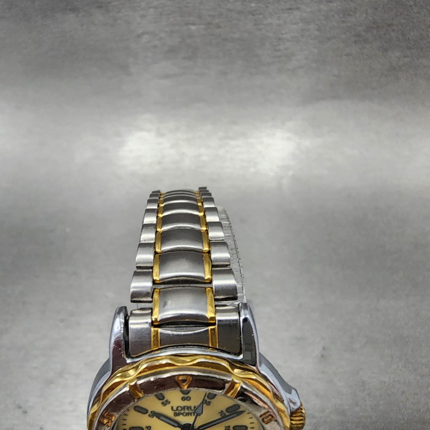 Seiko Lorus Sports Lumibrite Dive Watch Women 28mm Luminous Dial TwoTone NewBat4