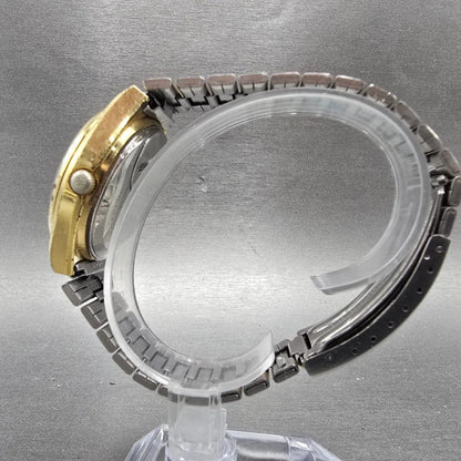 Seiko SQ Watch Men 36mm Brown Dial Gold Tone Daydate Round 0903-8079 PARTS VTG7