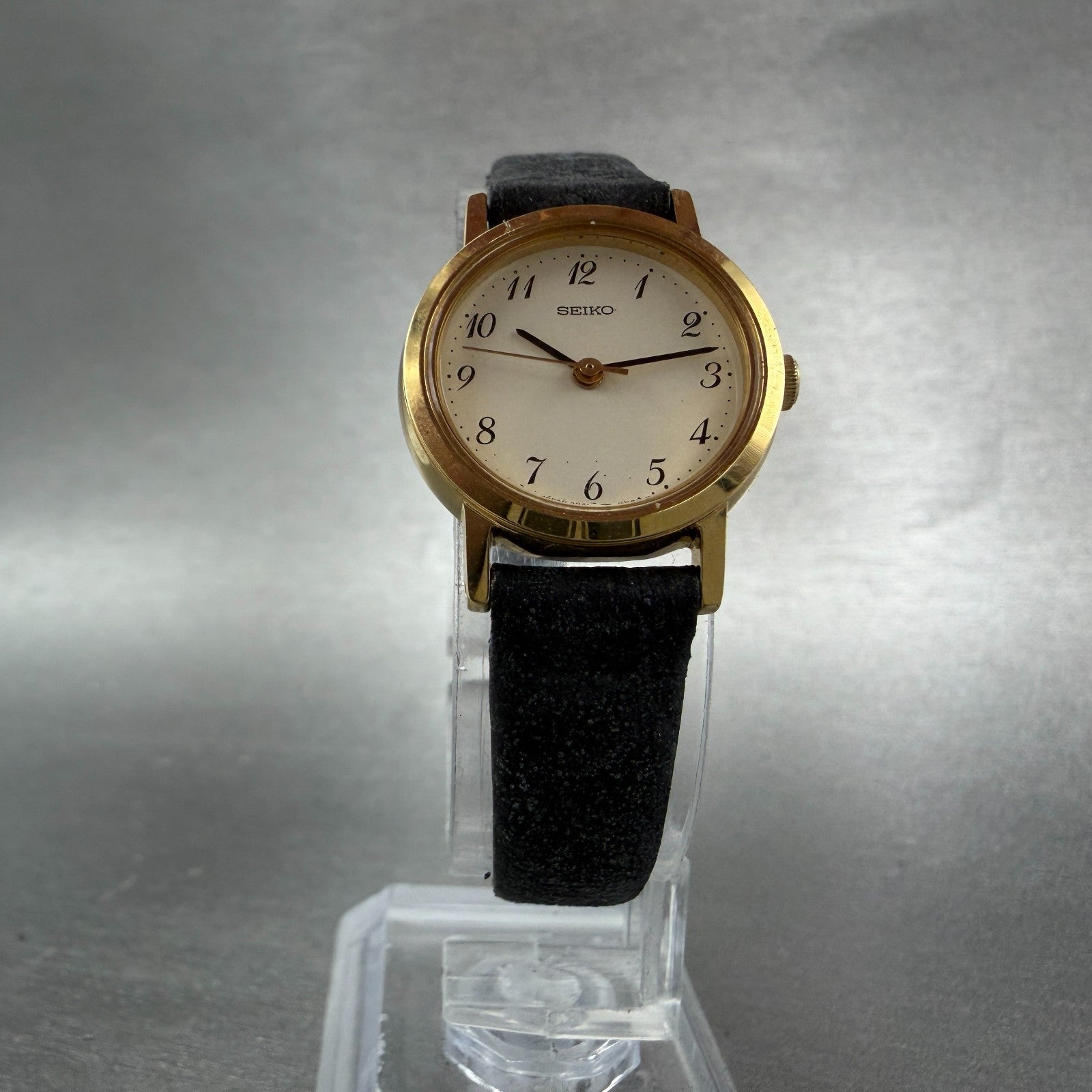 Seiko Watch Women 21mm Cream Dial Gold Tone Round 4N21-0042 New Battery Vintage5