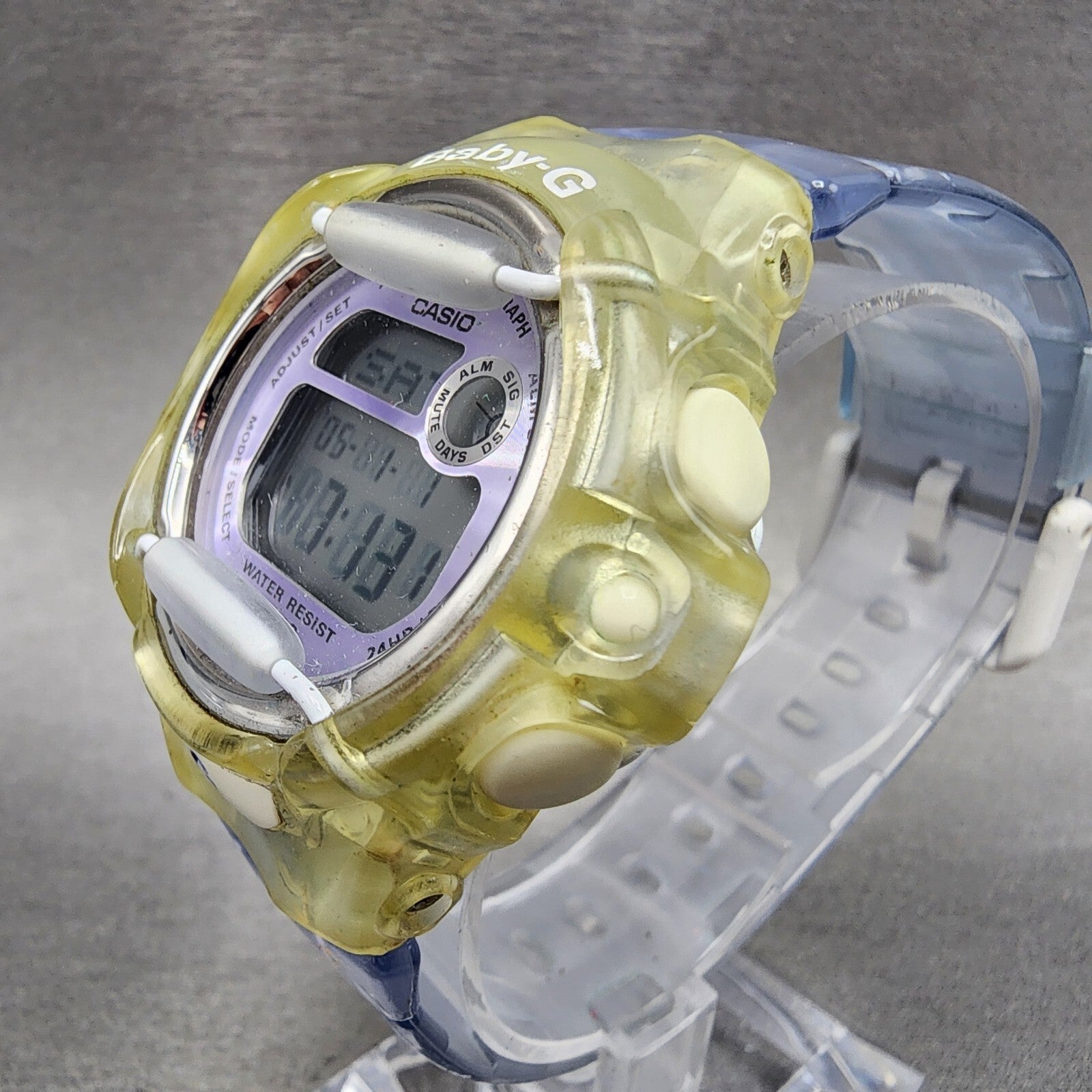 Casio BabyG Watch Women 40mm Digital Alarm Chrono Clear Case New Battery4