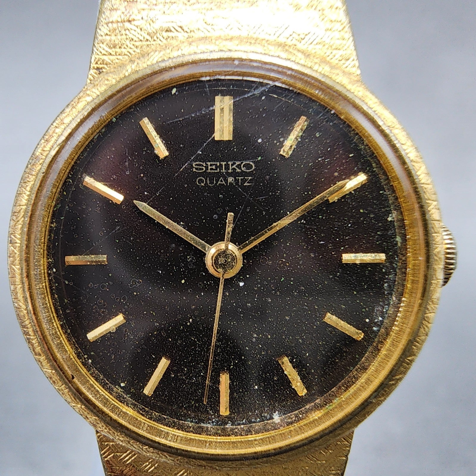 Seiko Watch Women 21mm Brown Dial Gold Tone 14210040 New Battery1
