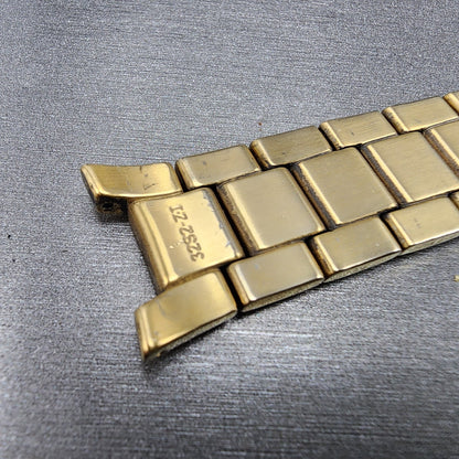 Seiko 32S2ZI Watch Bracelet 21mm Gold Tone Stainless Steel11