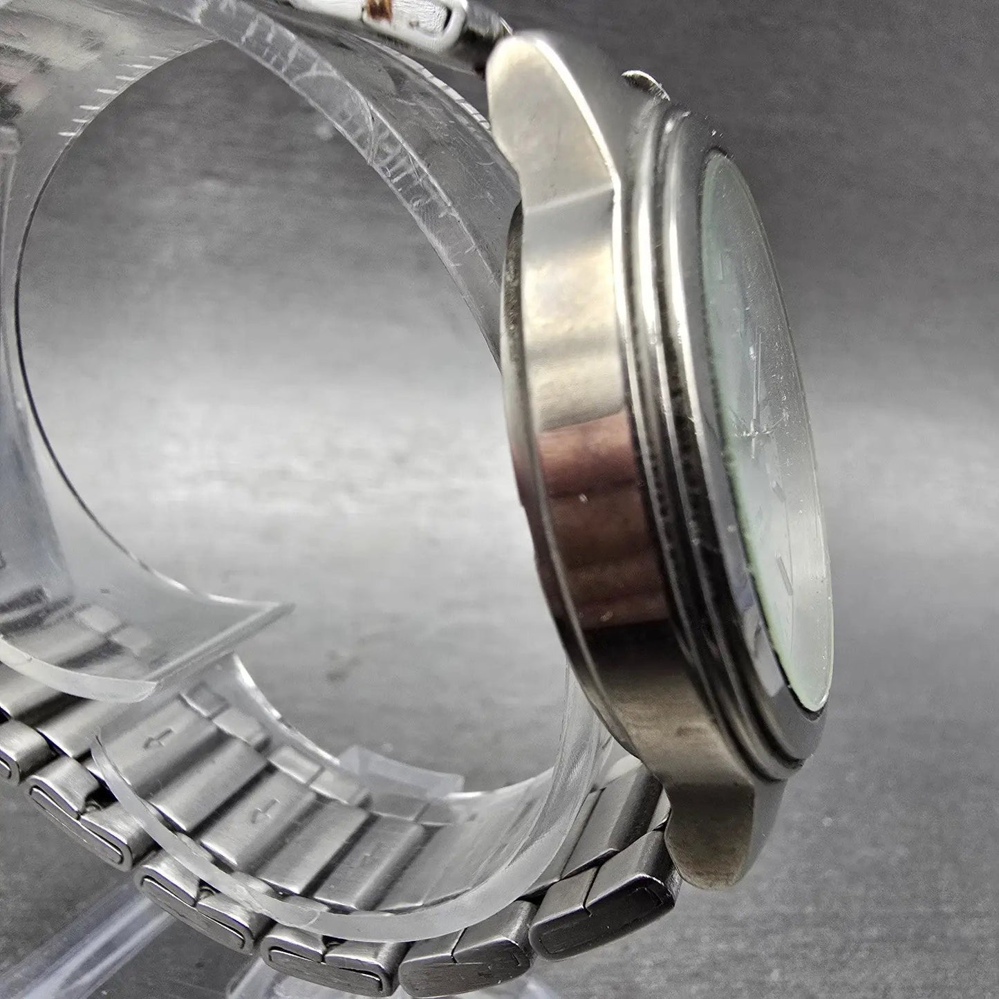 Seiko Alba Titanium Watch Men 35mm Silver Dial Silver Tone V501-0DN0 New Batt JN3