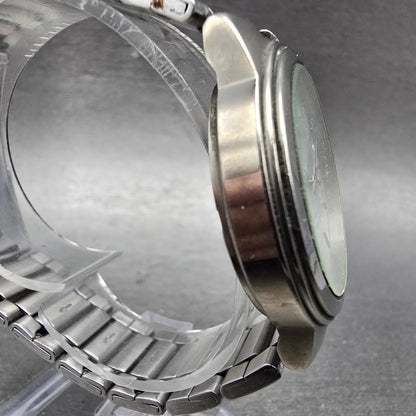 Seiko Alba Titanium Watch Men 35mm Silver Dial Silver Tone V501-0DN0 New Batt JN3