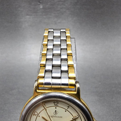 Citizen Lighthouse Watch Women 24mm Cream Dial Two Tone 6031-G05581 New Battery4
