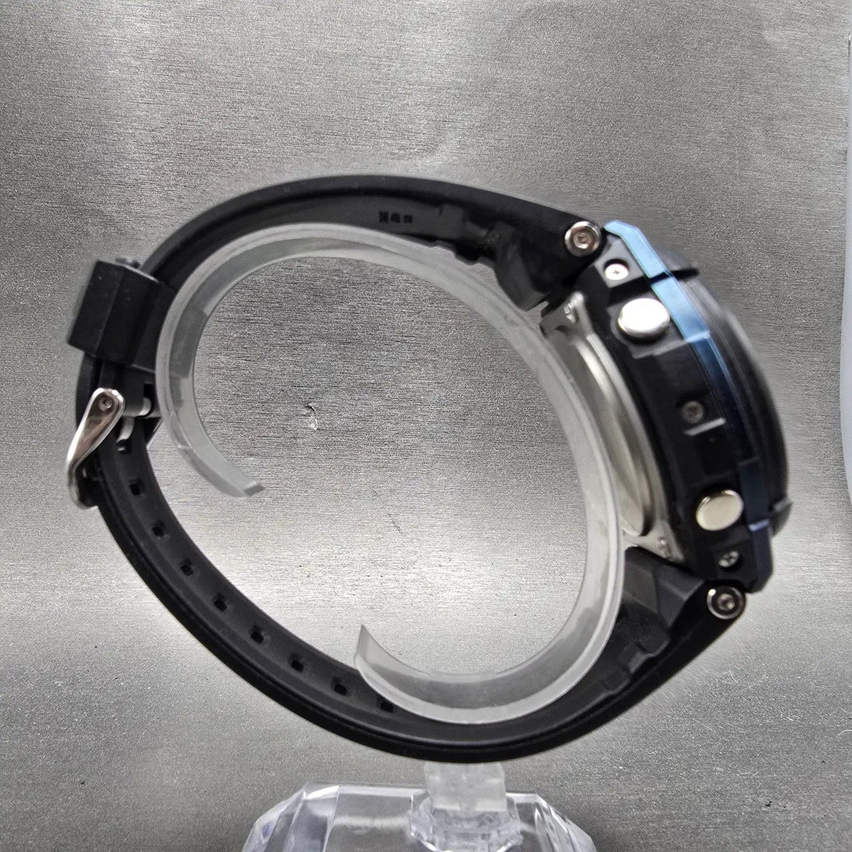 Casio G-Shock GST-S300G Watch Men 49mm Digital Black Blue Alarm Chrono Solar8