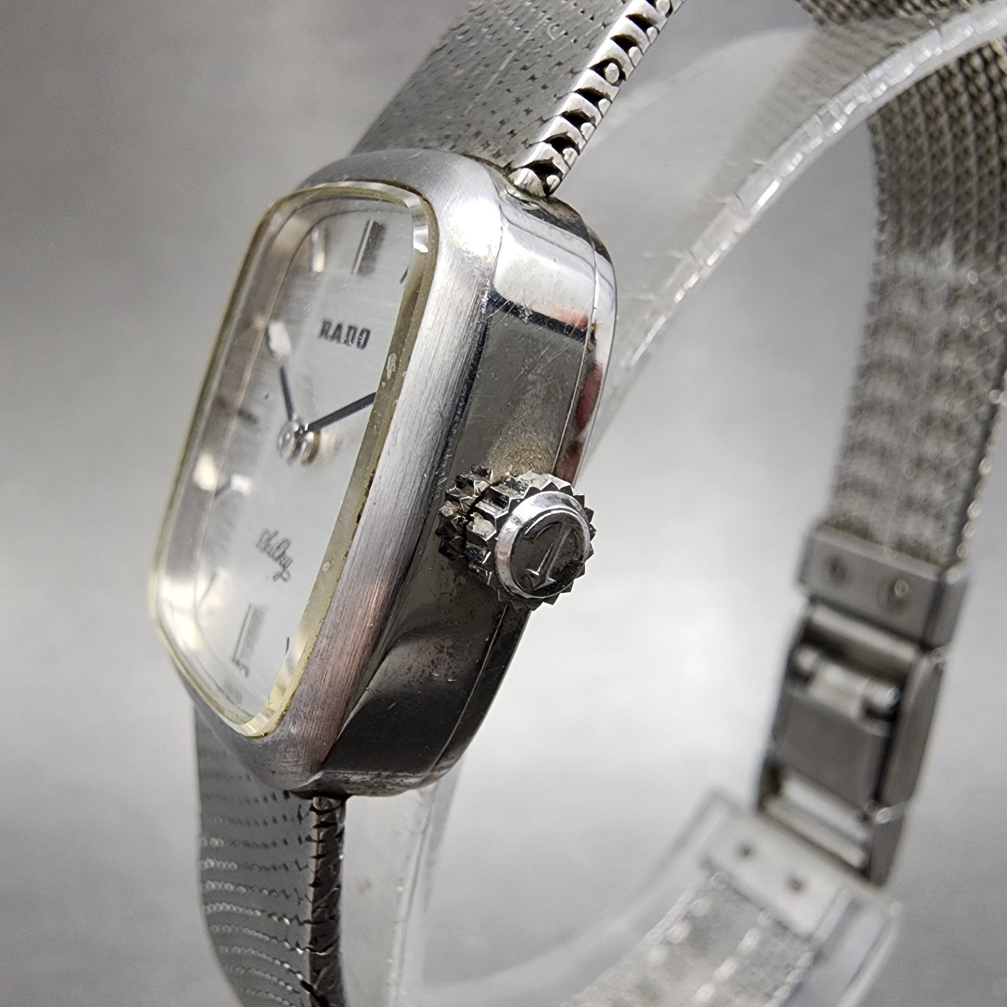 Rado Silky Watch 19mm Women Silver Dial Silver Tone Manual Rectangle Runs3