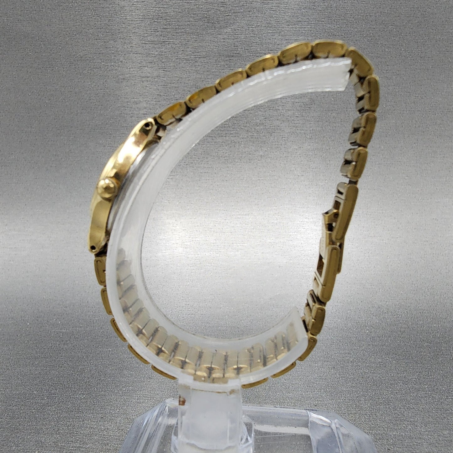 Seiko Watch Women 19mm Gold Dial Gold Tone Round 4N000069 New Battery7