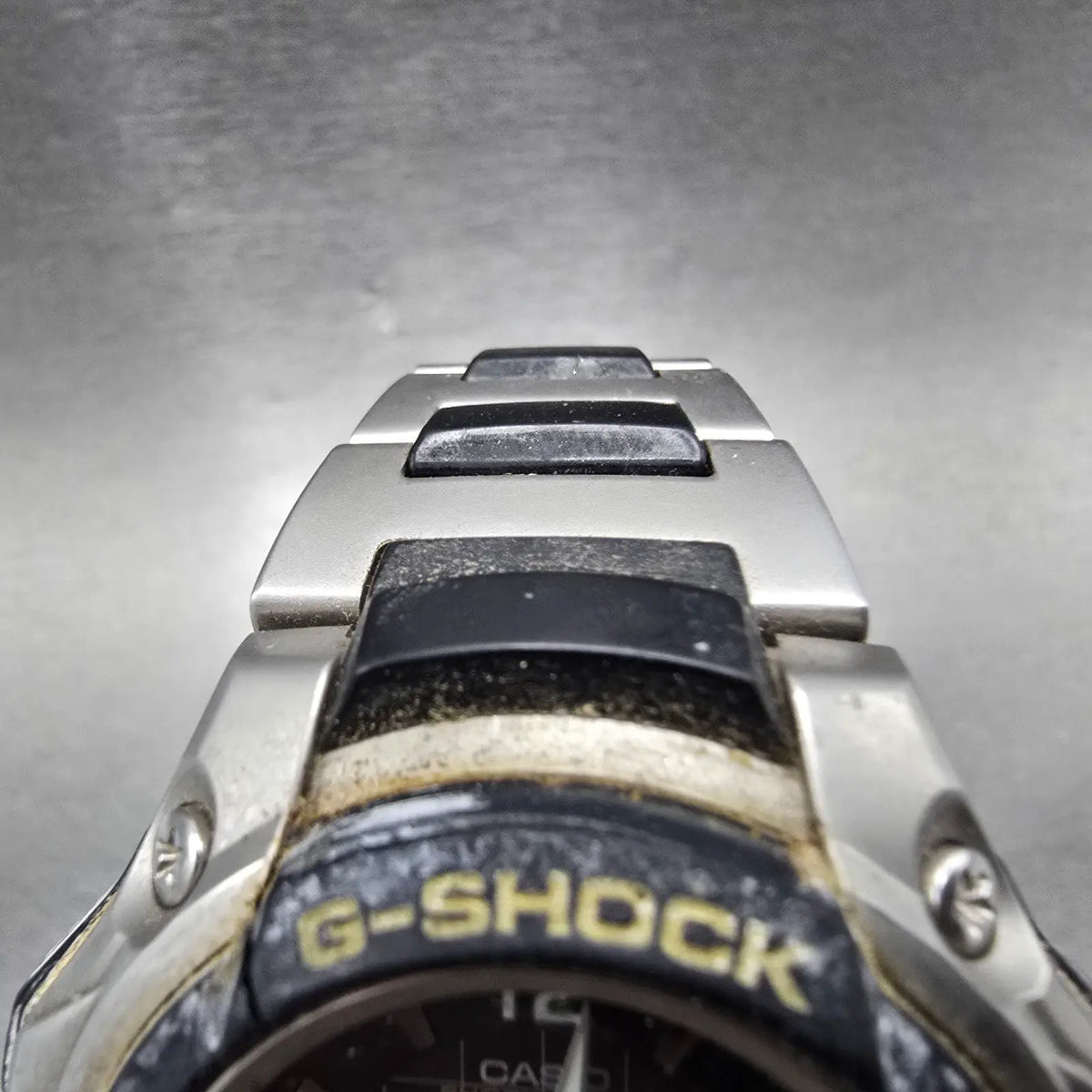 Casio G-Shock GC-2000 Watch Men 45mm Black Dial Black Silver Round VTG PARTS5