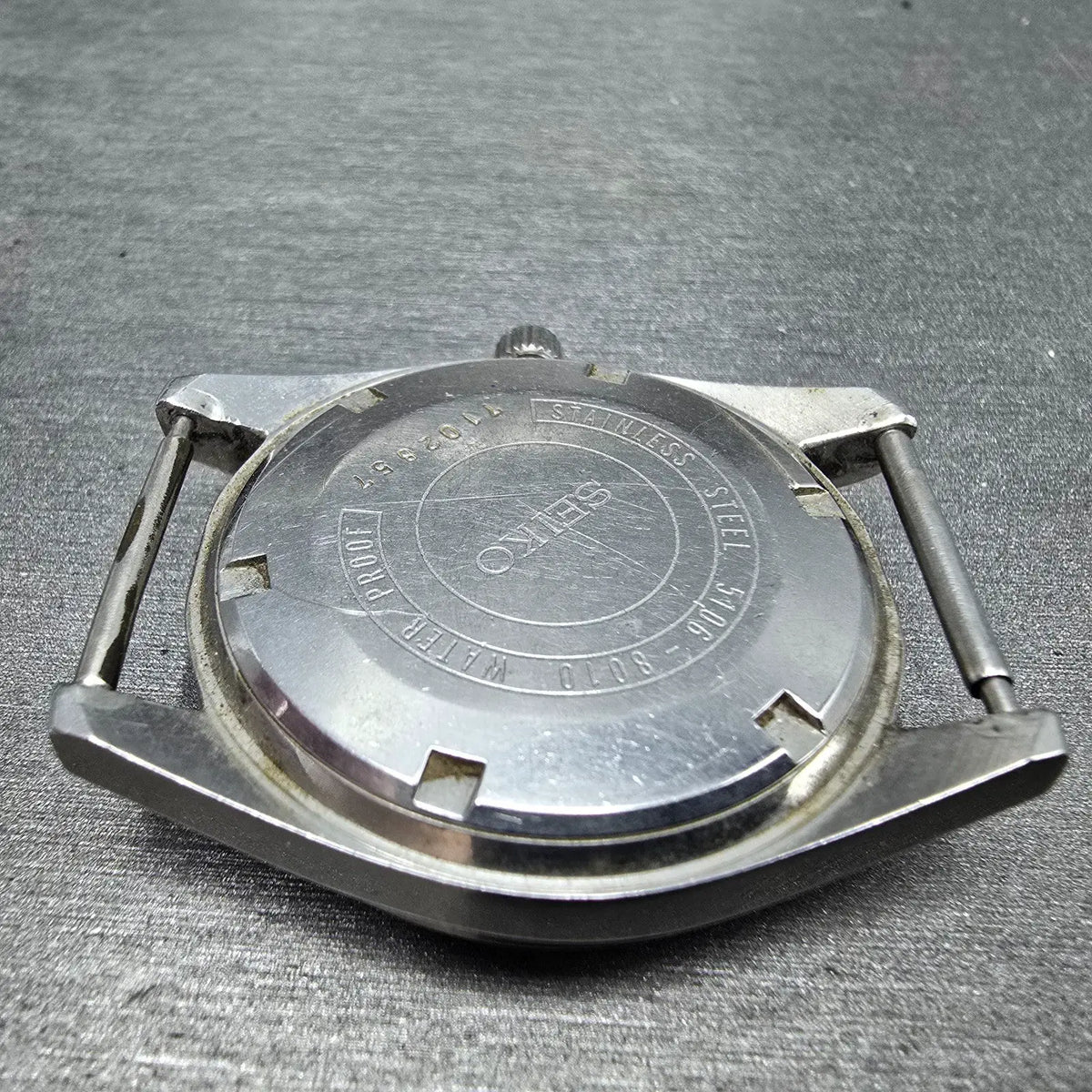Seiko Seikomatic-P Watch men 37mm White Dial Steel Daydate 5106-8010 JDM PARTS9