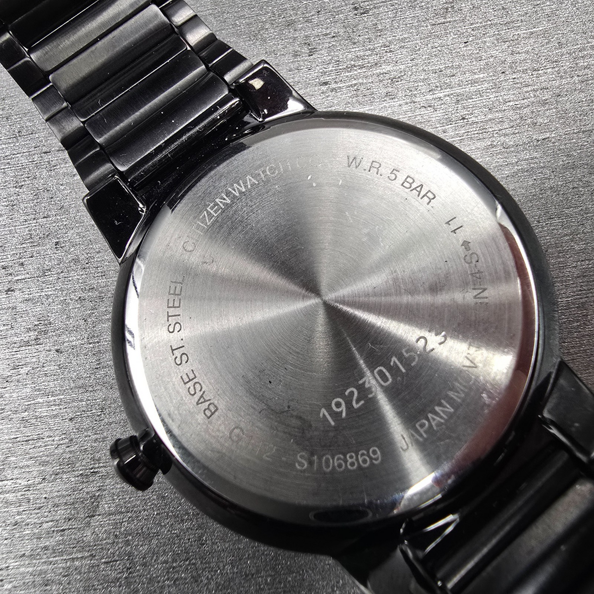 Citizen Watch Men 41mm Black Dial Black Tone Date Round G112-S106869 New Battery10
