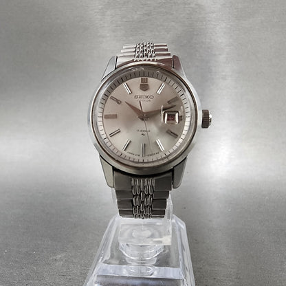 Seiko Chorus Watch Women 26mm Silver Dial Silver Tone Date 21180230 Manual Runs5
