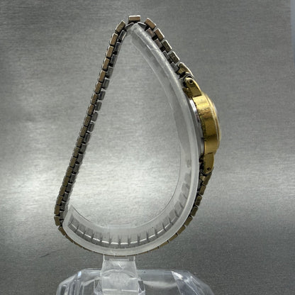 Seiko Watch Women 19mm Champagne Dial Gold Tone Round 23200319 New Battery VTG8
