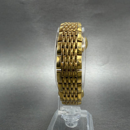 Wittnauer Stratford Watch Women 26mmChampange Dial Gold Diamond Markers New Batt7