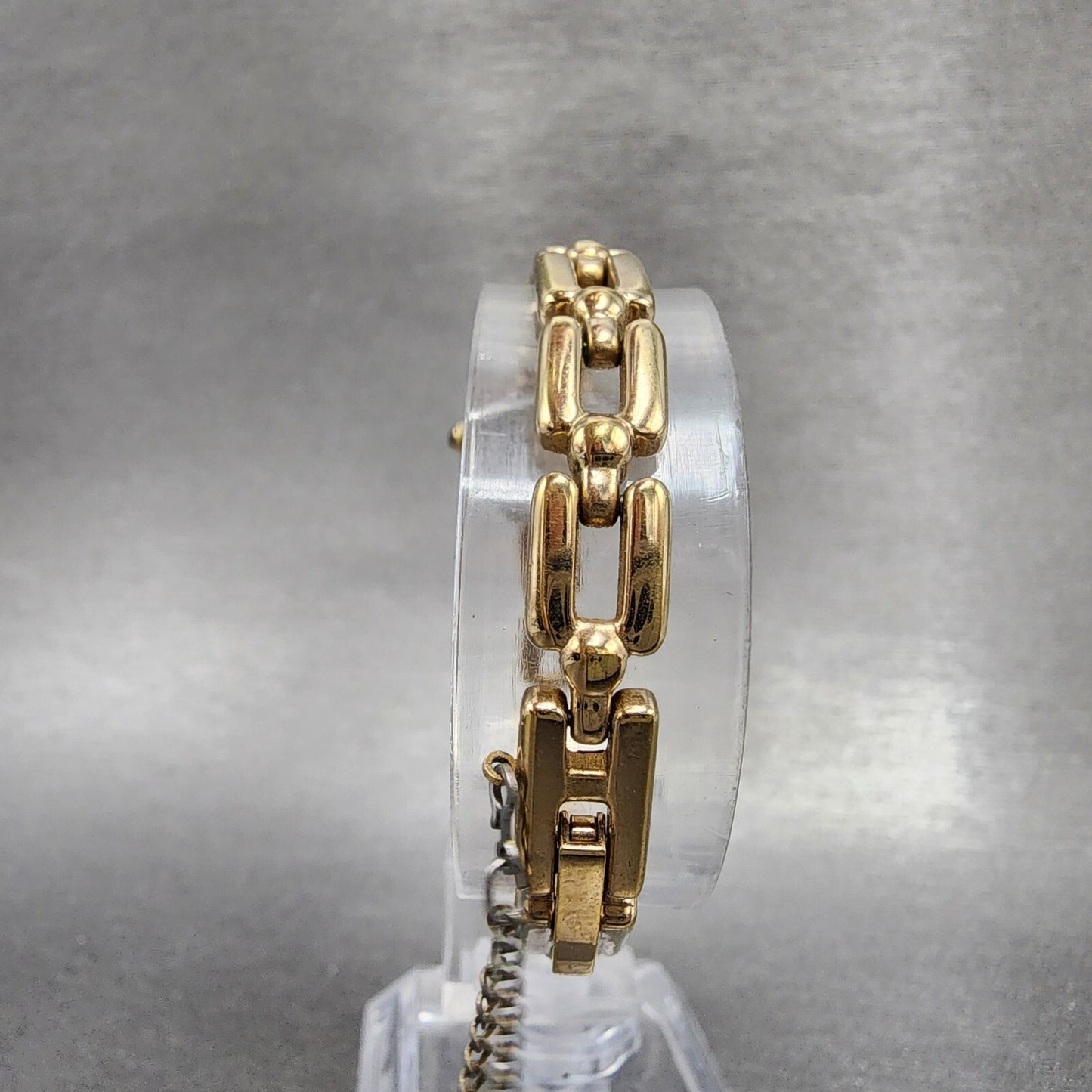 Seiko Alba Pino Watch Women 19mm Black Dial Gold Tone Octagon V4005160 New Batt7