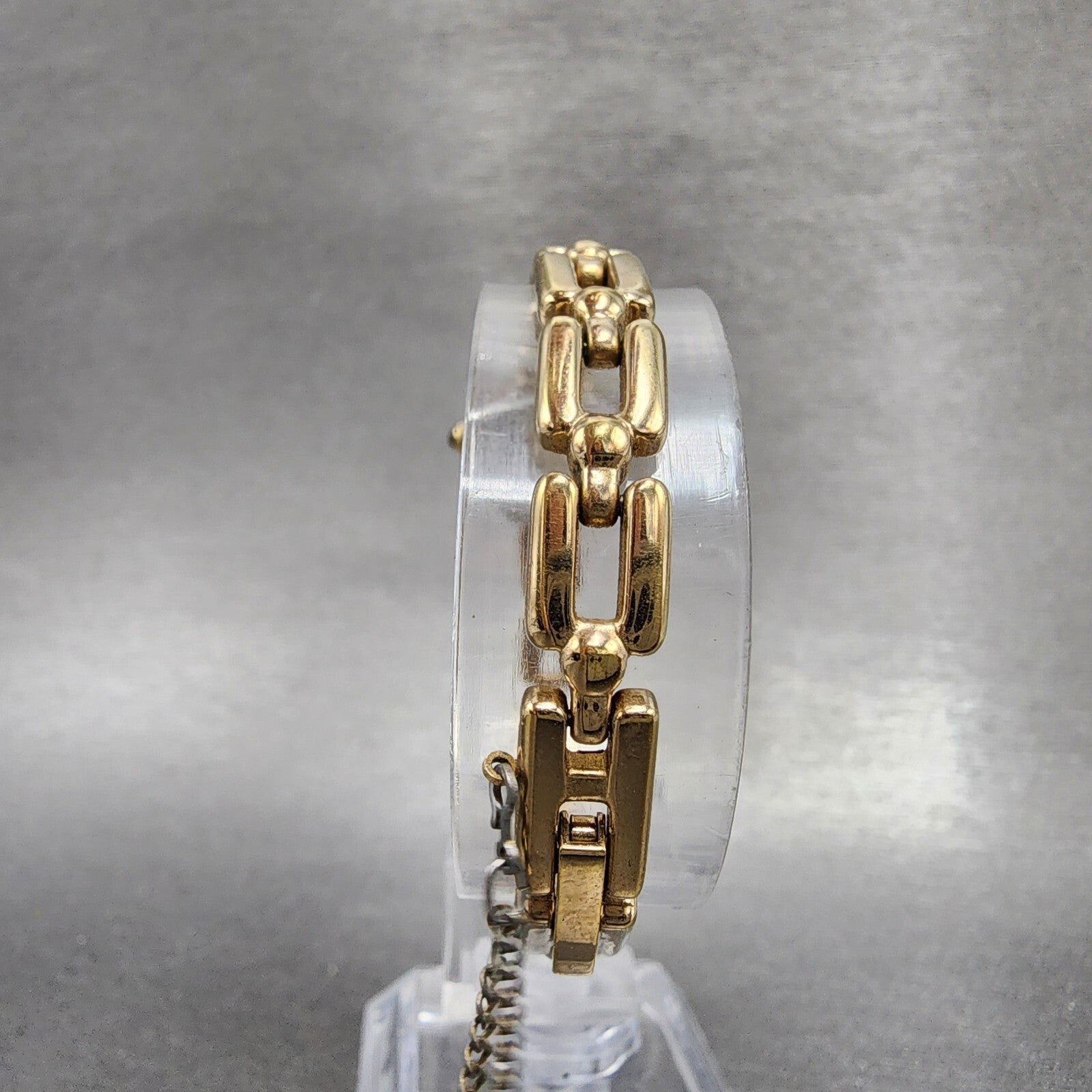 Seiko Alba Pino Watch Women 19mm Black Dial Gold Tone Octagon V4005160 New Batt7