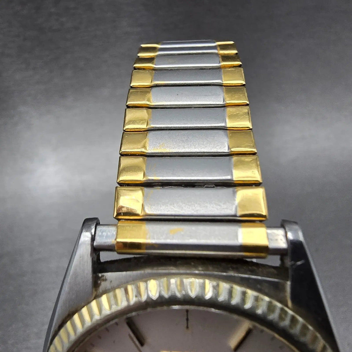 Seiko President Watch Men 36mm White Dial Two Tone Daydate 5H23-8020 SQ PARTS5
