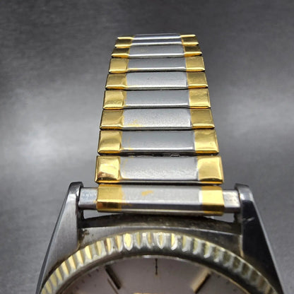 Seiko President Watch Men 36mm White Dial Two Tone Daydate 5H23-8020 SQ PARTS5