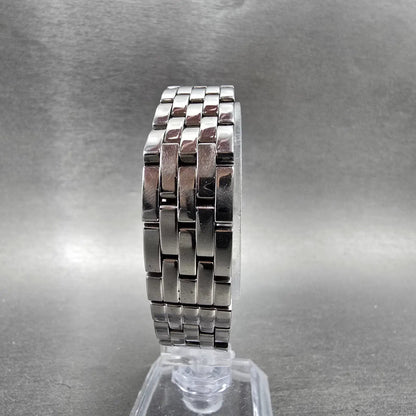 Wenger Swiss Military Tank Watch Women 20mm Black Dial Silver Tone 7511X NewBatt7