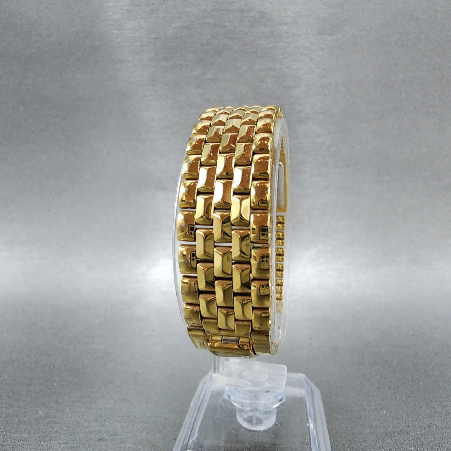 Citizen CQ Elegance Tank Watch Women 14mm Black Dial Gold Tone 5421S17764 NewBat7